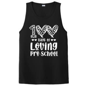 Loving 100 Days Of School Kindergarten Teacher Pregiftk Student Gift PosiCharge Competitor Tank