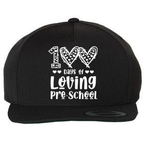 Loving 100 Days Of School Kindergarten Teacher Pregiftk Student Gift Wool Snapback Cap