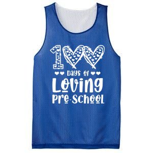 Loving 100 Days Of School Kindergarten Teacher Pregiftk Student Gift Mesh Reversible Basketball Jersey Tank