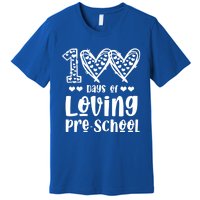 Loving 100 Days Of School Kindergarten Teacher Pregiftk Student Gift Premium T-Shirt