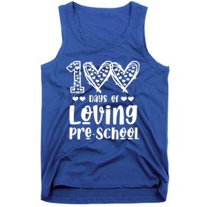 Loving 100 Days Of School Kindergarten Teacher Pregiftk Student Gift Tank Top