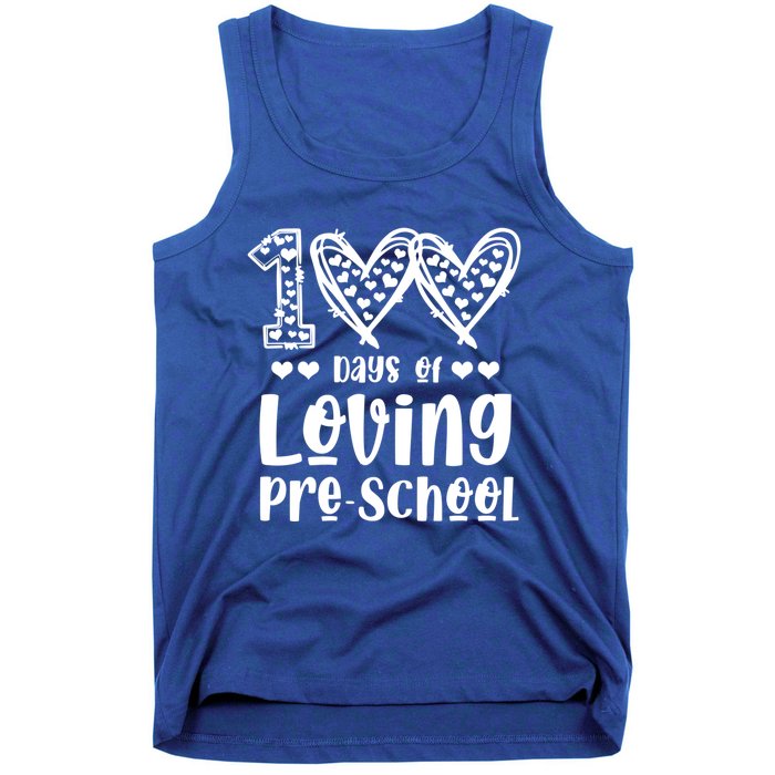 Loving 100 Days Of School Kindergarten Teacher Pregiftk Student Gift Tank Top