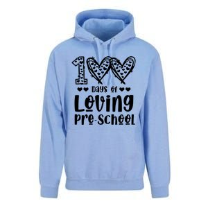 Loving 100 Days Of School Kindergarten Teacher Pregiftk Student Gift Unisex Surf Hoodie