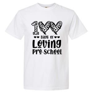 Loving 100 Days Of School Kindergarten Teacher Pregiftk Student Gift Garment-Dyed Heavyweight T-Shirt