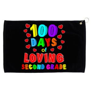 Loving 100 Days Of School Second Grade Gift Grommeted Golf Towel