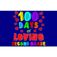 Loving 100 Days Of School Second Grade Gift Bumper Sticker