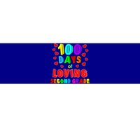 Loving 100 Days Of School Second Grade Gift Bumper Sticker