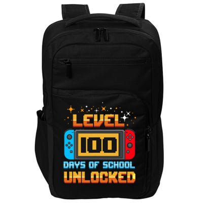 Level 100 Days Of School Unlocked Gamer Impact Tech Backpack