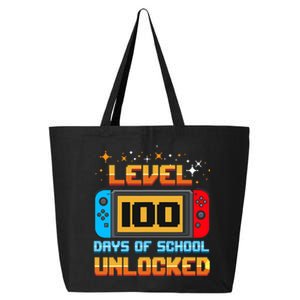 Level 100 Days Of School Unlocked Gamer 25L Jumbo Tote