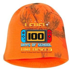 Level 100 Days Of School Unlocked Gamer Kati - Camo Knit Beanie