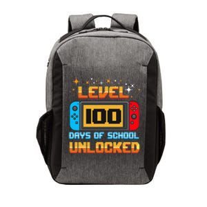 Level 100 Days Of School Unlocked Gamer Vector Backpack