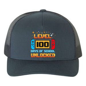 Level 100 Days Of School Unlocked Gamer Yupoong Adult 5-Panel Trucker Hat