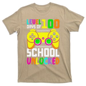 Level 100 Days Of School Unlocked Video Games Teacher T-Shirt