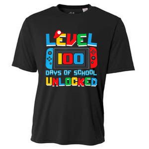 Level 100 Days Of School Unlocked Video Games Cooling Performance Crew T-Shirt