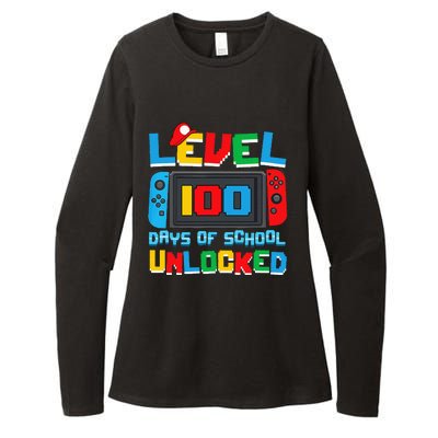 Level 100 Days Of School Unlocked Video Games Womens CVC Long Sleeve Shirt