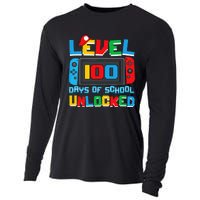 Level 100 Days Of School Unlocked Video Games Cooling Performance Long Sleeve Crew