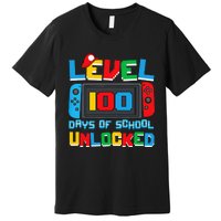 Level 100 Days Of School Unlocked Video Games Premium T-Shirt