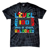 Level 100 Days Of School Unlocked Video Games Tie-Dye T-Shirt