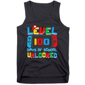 Level 100 Days Of School Unlocked Video Games Tank Top