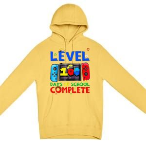 Level 100 Days Of School Complete Gaming Gamer Matching Premium Pullover Hoodie