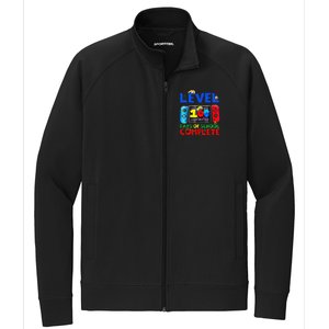 Level 100 Days Of School Complete Gaming Gamer Matching Stretch Full-Zip Cadet Jacket