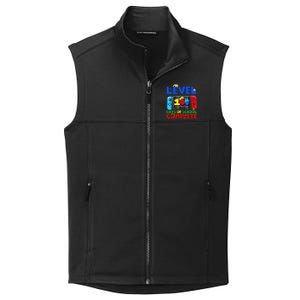 Level 100 Days Of School Complete Gaming Gamer Matching Collective Smooth Fleece Vest