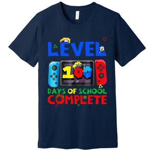 Level 100 Days Of School Complete Gaming Gamer Matching Premium T-Shirt