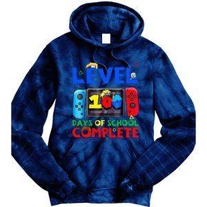 Level 100 Days Of School Complete Gaming Gamer Matching Tie Dye Hoodie