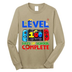 Level 100 Days Of School Complete Gaming Gamer Matching Long Sleeve Shirt