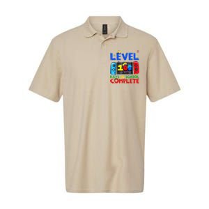 Level 100 Days Of School Complete Gaming Gamer Matching Softstyle Adult Sport Polo