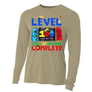 Level 100 Days Of School Complete Gaming Gamer Matching Cooling Performance Long Sleeve Crew