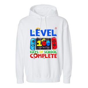 Level 100 Days Of School Complete Gaming Gamer Matching Garment-Dyed Fleece Hoodie