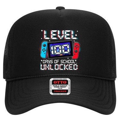 Level 100 Days Of School Unlocked Gamer Video Games Trucker Hat
