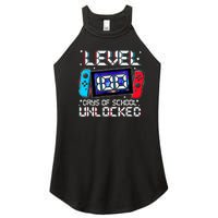 Level 100 Days Of School Unlocked Gamer Video Games Women's Perfect Tri Rocker Tank