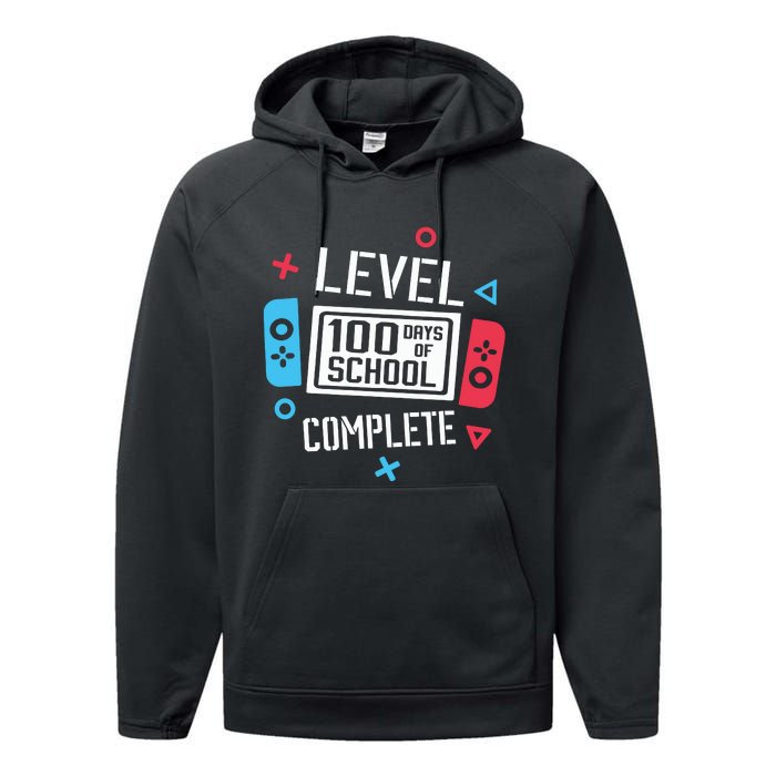 Level 100 Days Of School Performance Fleece Hoodie