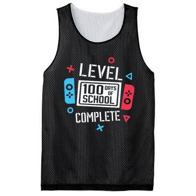 Level 100 Days Of School Mesh Reversible Basketball Jersey Tank