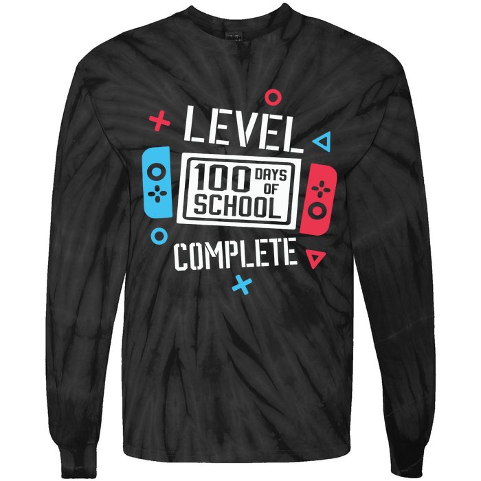 Level 100 Days Of School Tie-Dye Long Sleeve Shirt