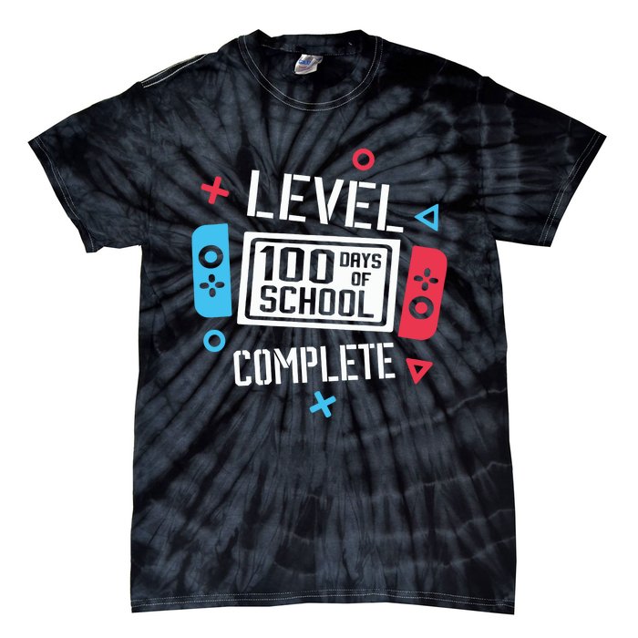 Level 100 Days Of School Tie-Dye T-Shirt