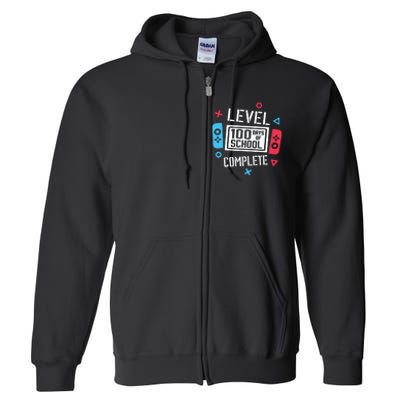 Level 100 Days Of School Full Zip Hoodie