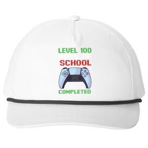 Level 100 Days Of School Completed Snapback Five-Panel Rope Hat