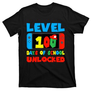 Level 100 Days Of School Unlocked Video Games Gamer T-Shirt