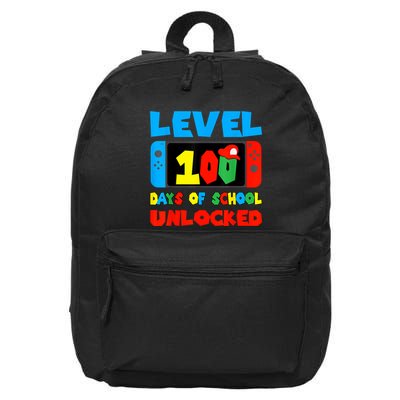 Level 100 Days Of School Unlocked Video Games Gamer 16 in Basic Backpack