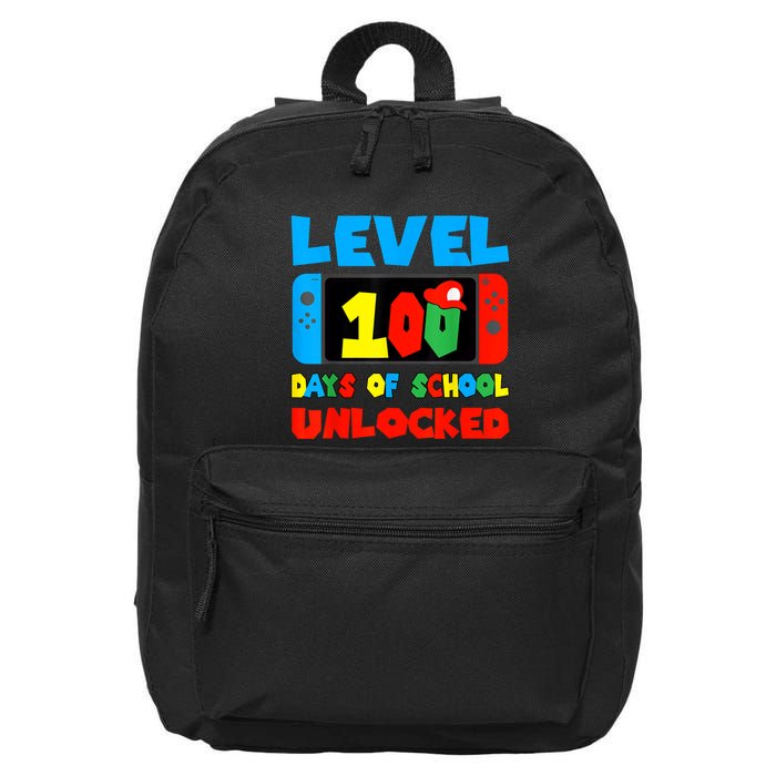 Level 100 Days Of School Unlocked Video Games Gamer 16 in Basic Backpack