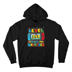 Level 100 Days Of School Unlocked Boy S Gamer Video Games Hoodie