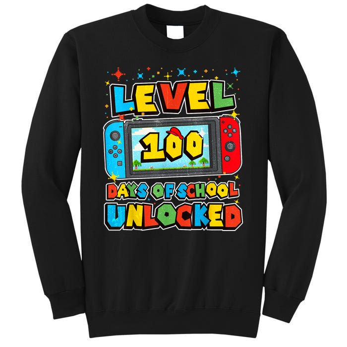 Level 100 Days Of School Unlocked Boy S Gamer Video Games Sweatshirt