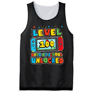 Level 100 Days Of School Unlocked Boy S Gamer Video Games Mesh Reversible Basketball Jersey Tank