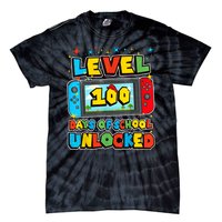 Level 100 Days Of School Unlocked Boy S Gamer Video Games Tie-Dye T-Shirt