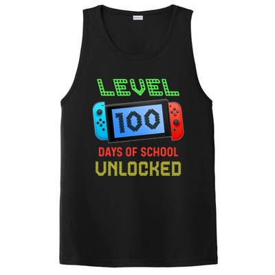 Level 100 Day Of School Unlocked Gaming Smarter Gamer Gift PosiCharge Competitor Tank