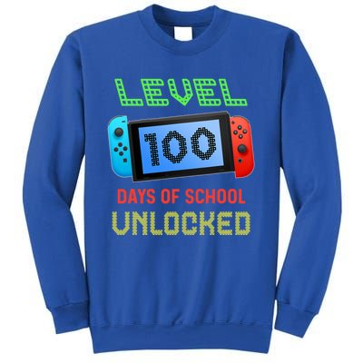 Level 100 Day Of School Unlocked Gaming Smarter Gamer Gift Sweatshirt