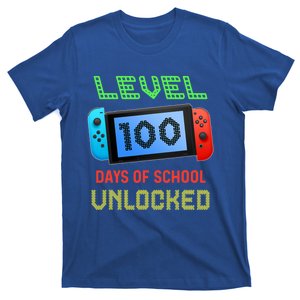 Level 100 Day Of School Unlocked Gaming Smarter Gamer Gift T-Shirt